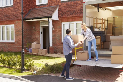 Removal van service for Coulsdon home moves on a residential street
