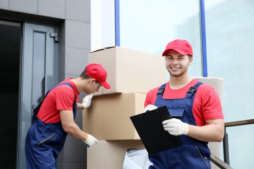 Packing and loading service for a home relocation