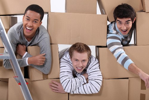 Office relocation using a moving van near Coulsdon