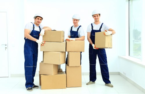 Coulsdon move preparation checklist with boxes and labels