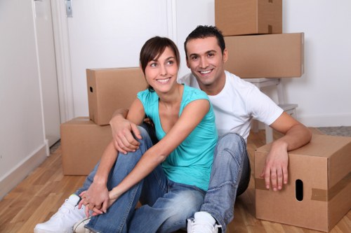 Removal team supporting a house move in Coulsdon