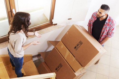 Packing desks and office equipment for a Coulsdon business move