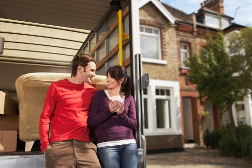 Removal van near a Coulsdon street during a home move