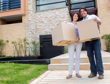 Commercial move items arranged for safe van transit
