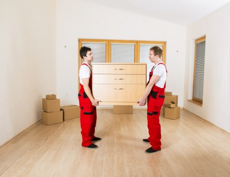 Unpacking boxes into a new Coulsdon property to help customers settle in faster