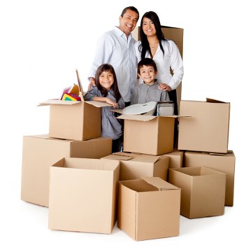 Careful loading during a house move in Coulsdon